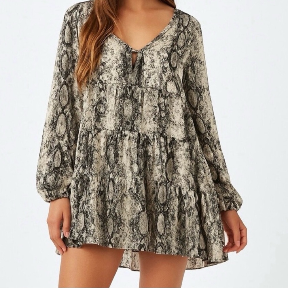 Altar’d State Snake Print Dress - Size Small